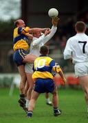 5 March 2000; Dale Hynan of Kildare in a tussle for possession with Donal O'Sullivan of Clare during the Allianz Football League Division 1B match between Kildare and Clare at St Conleth's Park in Newbridge, Kildare. Photo by Brendan Moran/Sportsfile