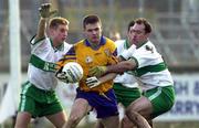 21 November 1999; Dessie Farrell of Na Fianna in action against Niall Collins, left, Thomas Conroy and Aidan Fennelly of Portlaoise during the AIB Leinster Senior Club Football Championship Semi-Final match between Na Fianna and Portlaoise at St Conleth's Park in Newbridge, Kildare. Photo by Brendan Moran/Sportsfile