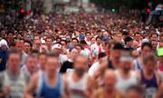 28 October 1996; A general view of runners during the Dublin Marathon. Photo by Brendan Moran/Sportsfile