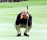 13 August 1999; Eric Carlberg from Denmark lines up his birdie putt on the 18th green during day two of the West of Ireland Golf Classic at the Galway Bay Golf & Country Club in Galway. Photo by Matt Browne/Sportsfile