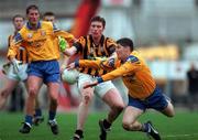 17 March 2000; Joe Fitzpatrick of Crossmaglen Rangers in action against Mark Foley of Na Fianna during the AIB All-Ireland Senior Club Football Championship Final match between Crossmaglen and Na Fianna at Croke Park in Dublin. Photo by Ray McManus/Sportsfile