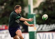 15 March 2000; Kevin Maggs during Ireland Rugby squad training at Greystones Rugby Club in Wicklow. Photo by Damien Eagers/Sportsfile
