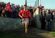 26 March 2000; Kevin Murray of Cork makes his way onto the pitch before the Church & General National Hurling League Division 1B Round 4 match between Waterford and Cork at Walsh Park in Waterford. Photo by Aoife Rice/Sportsfile