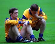 17 March 2000; Kieran McGeeney, left, and Dessie Farrell of Na Fianna dejected after the AIB All-Ireland Senior Club Football Championship Final match between Crossmaglen and Na Fianna at Croke Park in Dublin. Photo by Ray McManus/Sportsfile