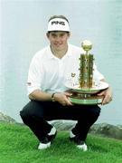 2 August 1999; Lee Westwood pictured with the Cup after winning the Smurfit European Open at the K-Club in Straffan, Kildare. Photo by Brendan Moran/Sportsfile
