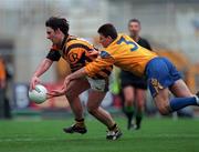 17 March 2000; Gavin Cumiskey of Crossmaglen Rangers in action against Brendan Quinn of Na Fianna during the AIB All-Ireland Senior Club Football Championship Final match between Crossmaglen and Na Fianna at Croke Park in Dublin. Photo by Ray McManus/Sportsfile
