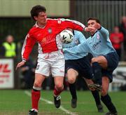 17 March 2000;  Martin Russell of St Patrick's Athletic in action against Pat Fenlon of Shelbourne during the Eircom League Premier Division match between St Patrick's Athletic and Shelbourne at Richmond Park in Dublin. Photo by David Maher/Sportsfile