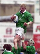 18 March 2000; Leo Cullen of Ireland during the Six Nations A Rugby Championship match between France and Ireland at Stade Marcel-Michelin in Clermont-Ferrand, France. Photo by Matt Browne/Sportsfile