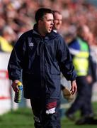 13 February 2000; St Joseph's Doora Barefield trainer Louis Mulqueen during the AIB All-Ireland Senior Club Hurling Championship Semi-Final match between Cushendall and St Joseph's Doora Barefield at Parnell Park in Dublin. Photo by Damien Eagers/Sportsfile