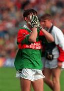 26 September 1999; Conor Moran of Mayo dejected after the All-Ireland Minor Football Championship Final match between Down and Mayo at Croke Park in Dublin. Photo by Matt Browne/Sportsfile
