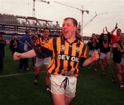 17 March 2000; Michael Moley of Crossmaglen Rangers celebrates after the AIB All-Ireland Senior Club Football Championship Final match between Crossmaglen and Na Fianna at Croke Park in Dublin. Photo by Damien Eagers/Sportsfile