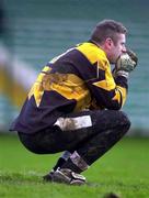 12 December 1999; Doonbeg goalkeeper Nigel Dillon looks on in the final moments of the game during the AIB Munster Senior Club Football Championship Final match between UCC and Doonbeg at the Gaelic Grounds in Limerick. Photo by Brendan Moran/Sportsfile