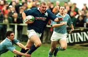 24 April 1999; Victor Costello of St Mary's College in action against Jeremy Staunton of Garryowen during the AIB All-Ireland League match between Garryowen and St Mary's College at Dooradoyle in Limerick. Photo by Brendan Moran/Sportsfile