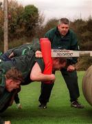 15 March 2000; Ireland coach Warren Gatland during Ireland Rugby squad training at Greystones Rugby Club in Wicklow. Photo by Damien Eagers/Sportsfile