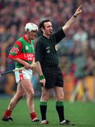 13 February 2000; Referee Willie Barrett during the AIB All-Ireland Senior Club Hurling Championship Semi-Final match between Athenry and Birr at Semple Stadium in Thurles, Tipperary. Photo by Ray McManus/Sportsfile *** Local Caption ***