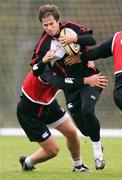 2 October 2007; Ulster's Kieran Hallett in action during a training session. Ulster Rugby Squad Training Session, Newforge Country Club, Belfast, Co. Antrim. Picture credit; Oliver McVeigh / SPORTSFILE