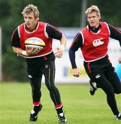2 October 2007; Ulster's Tommy Bowe and Niall O'Connor in action during a training session. Ulster Rugby Squad Training Session, Newforge Country Club, Belfast, Co. Antrim. Picture credit; Oliver McVeigh / SPORTSFILE