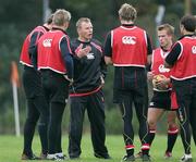 2 October 2007; Ulster Head Coach Mark McCall chats to players during a training session. Ulster Rugby Squad Training Session, Newforge Country Club, Belfast, Co Antrim. Picture credit; Oliver McVeigh / SPORTSFILE