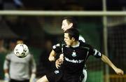 2 October 2007; Tadhg Purcell, Shamrock Rovers, in action against Clive Delaney, Bray Wanderers. eircom League of Ireland Premier Division, Bray Wanderers v Shamrock Rovers, Carlisle grounds, Bray, Co. Wicklow. Picture credit; Paul Mohan / SPORTSFILE *** Local Caption ***