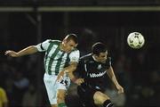 2 October 2007; Tadhg Purcell, Shamrock Rovers, in action against Ray Kenny, Bray Wanderers. eircom League of Ireland Premier Division, Bray Wanderers v Shamrock Rovers, Carlisle grounds, Bray, Co. Wicklow. Picture credit; Paul Mohan / SPORTSFILE *** Local Caption ***