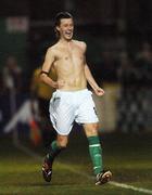 2 October 2007; Alan Cawley, Bray Wanderers, celebrates after scoring his side's first goal. eircom League of Ireland Premier Division, Bray Wanderers v Shamrock Rovers, Carlisle grounds, Bray, Co. Wicklow. Picture credit; Stephen McCarthy / SPORTSFILE *** Local Caption ***
