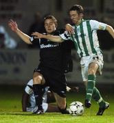 2 October 2007; Patrick Kavanagh, Bray Wanderers, in action against Ger O'Brien, Shamrock Rovers. eircom League of Ireland Premier Division, Bray Wanderers v Shamrock Rovers, Carlisle grounds, Bray, Co. Wicklow. Picture credit; Paul Mohan / SPORTSFILE *** Local Caption ***