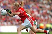 23 September 2007; Nollaig Cleary, Cork, in action against Claire O'Hara, Mayo. TG4 All-Ireland Ladies Senior Football Championship Final, Cork v Mayo, Croke Park, Dublin. Picture credit; Matt Browne / SPORTSFILE