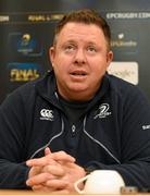 22 January 2015; Leinster head coach Matt O'Connor during a press conference. Leinster Rugby Press Conference, Leinster Rugby HQ, UCD, Belfield, Dublin. Picture credit: Stephen McCarthy / SPORTSFILE