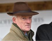 22 January 2015; Trainer Willie Mullins after he sent out Djakadam to win the Goffs Thyestes Handicap Steeplechase. Gowran Park, Gowran, Co. Kilkenny. Picture credit: Matt Browne / SPORTSFILE