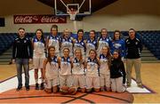 24 January 2015; The Glanmire BC squad. Basketball Ireland Women's U18 National Cup Final, DCU Mercy v Glanmire BC, National Basketball Arena, Tallaght, Dublin. Picture credit: Piaras O Midheach / SPORTSFILE