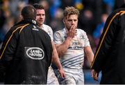 24 January 2015; Ian Madigan, Leinster, after the game. European Rugby Champions Cup 2014/15, Pool 2, Round 6, Wasps v Leinster. Ricoh Arena, Coventry, England. Picture credit: Stephen McCarthy / SPORTSFILE