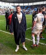 24 January 2015; Leinster's Jamie Heaslip after the game. European Rugby Champions Cup 2014/15, Pool 2, Round 6, Wasps v Leinster. Ricoh Arena, Coventry, England. Picture credit: Stephen McCarthy / SPORTSFILE