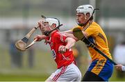 24 January 2015; Dayne Lee, Cork, in action against Conor Cleary, Clare. Waterford Crystal Cup, Semi-Final, Cork v Clare, Mallow, Co. Cork. Picture credit: Diarmuid Greene / SPORTSFILE