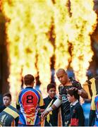 24 January 2015; Tom Varndell, Wasps, makes his way onto the pitch ahead of the game. European Rugby Champions Cup 2014/15, Pool 2, Round 6, Wasps v Leinster. Ricoh Arena, Coventry, England. Picture credit: Stephen McCarthy / SPORTSFILE
