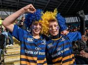 24 January 2015; Leinster supporters Stephen Ryan, aged 11, from Killester, left, and Sam Owens, aged 11, from Clontarf, right, ahead of the game. European Rugby Champions Cup 2014/15, Pool 2, Round 6, Wasps v Leinster. Ricoh Arena, Coventry, England. Picture credit: Stephen McCarthy / SPORTSFILE