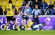 24 January 2015; Eoin McKeon, Connacht, scores his side's second try against, La Rochelle. European Rugby Champions Cup 2014/15, Pool 2, Round 6, La Rochelle v Connacht, Stade Marcel Deflandre, La Rochelle, France. Picture credit: Ray Ryan / SPORTSFILE