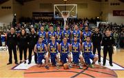 24 January 2015; The UCD Marian team. Basketball Ireland Men's National Cup Final, UCD Marian v C&S UCC Demons, National Basketball Arena, Tallaght, Dublin. Picture credit: Barry Cregg / SPORTSFILE