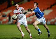 24 January 2015; Cathal McCarron, Tyrone, in action against Killian Brady, Cavan. McKenna Cup Final, Tyrone v Cavan, Athletic Grounds, Armagh. Picture credit: Oliver McVeigh / SPORTSFILE