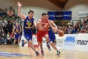 24 January 2015; Kyle Hosford, C&S UCC Demons, in action against Michael Chubb, UCD Marian. Basketball Ireland Men's National Cup Final, UCD Marian v C&S UCC Demons, National Basketball Arena, Tallaght, Dublin. Picture credit: Barry Cregg / SPORTSFILE