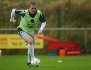 9 October 2007; Republic of Ireland's Richard Dunne during squad training. Gannon Park, Malahide, Co. Dublin. Picture credit; Caroline Quinn / SPORTSFILE