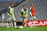 12 October 2007; Republic of Ireland's Liam Miller, right, and Andy Reid during squad training. Croke Park, Dublin. Picture credit; David Maher / SPORTSFILE