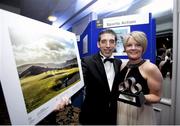 23 January 2015; Matt Browne, Sportsfile, with his wife Joanne at the Press Photographers Association of Ireland - Press Photographer of the Year Awards 2015, Ballsbridge Hotel, Pembroke Road. Picture credit: Chris Bellew / Fennell Photography