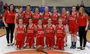 25 January 2015; The Brunel team. Basketball Ireland U-20 Women’s National  Cup Final, DCU Mercy v Glanmire BC. National Basketball Arena, Tallaght, Dublin. Photo by Sportsfile