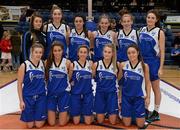 25 January 2015; The Glanmire team. Basketball Ireland U-20 Women’s National Cup Final, DCU Mercy v Glanmire BC. National Basketball Arena, Tallaght, Dublin. Photo by Sportsfile