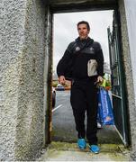 25 January 2015; Kildare manager Jason Ryan arrives before the game. Bord na Mona O'Byrne Cup Final, Kildare v Dublin, St Conleth's Park, Newbridge, Co. Kildare. Picture credit: Piaras Ó Mídheach / SPORTSFILE
