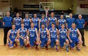 25 January 2015; The C&S Blue Demons team. Basketball Ireland President's Cup Final, C&S Blue Demons v SSE Airtricity Moycullen. National Basketball Arena, Tallaght, Dublin. Photo by Sportsfile