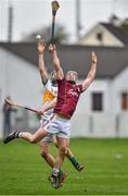 25 January 2015; Andrew Smith, Galway, in action against Stephen Wynne, Offaly. Bord na Mona Walsh Cup Group 4, Round 3, Offaly v Galway, O'Connor Park, Tullamore, Co. Offaly. Picture credit: Matt Browne / SPORTSFILE