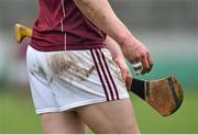 25 January 2015; Strapping is seen on Galway's Joe Canning after he dislocated his finger during the game. Bord na Mona Walsh Cup Group 4, Round 3, Offaly v Galway, O'Connor Park, Tullamore, Co. Offaly. Picture credit: Matt Browne / SPORTSFILE