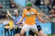 25 January 2015; Neil McManus, Antrim, in action against Paul Schutte, Dublin. Bord na Mona Walsh Cup Group 2, Round 3, Dublin v Antrim, Parnell Park, Dublin. Picture credit: Oliver McVeigh / SPORTSFILE
