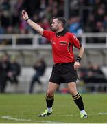 25 January 2015; Referee David Gough. Bord na Mona O'Byrne Cup Final, Kildare v Dublin, St Conleth's Park, Newbridge, Co. Kildare. Picture credit: Ray McManus / SPORTSFILE